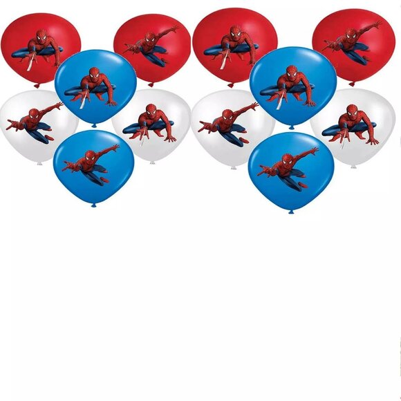 Spiderman Birthday Party Decorations.Banner,12 to 18 inch balloons, cape - Picture 6 of 6
